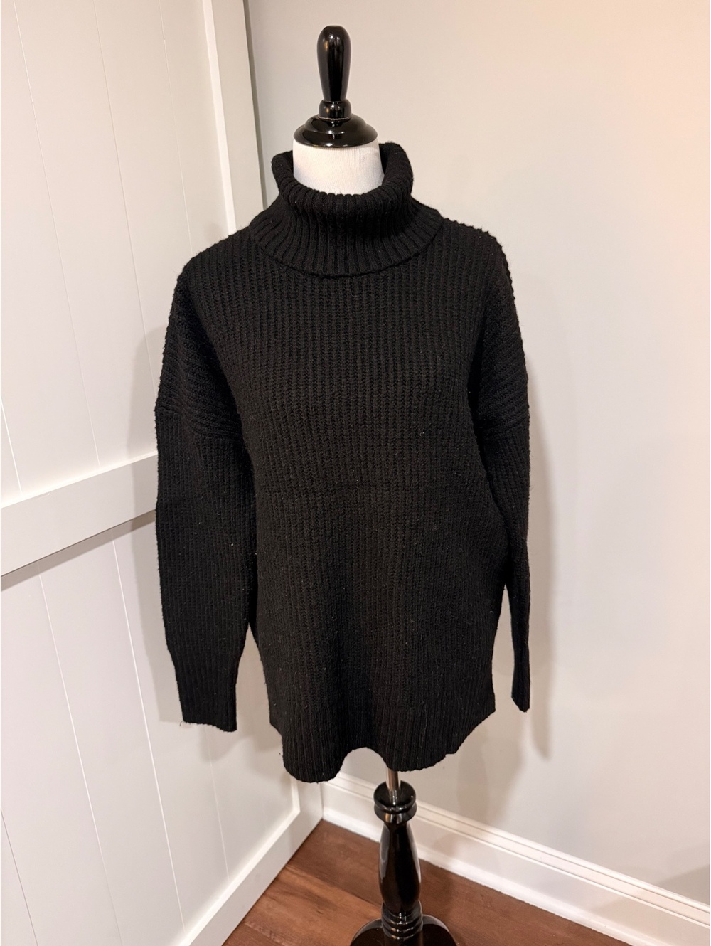 Nine West Women's Black Turtleneck Sweater XL